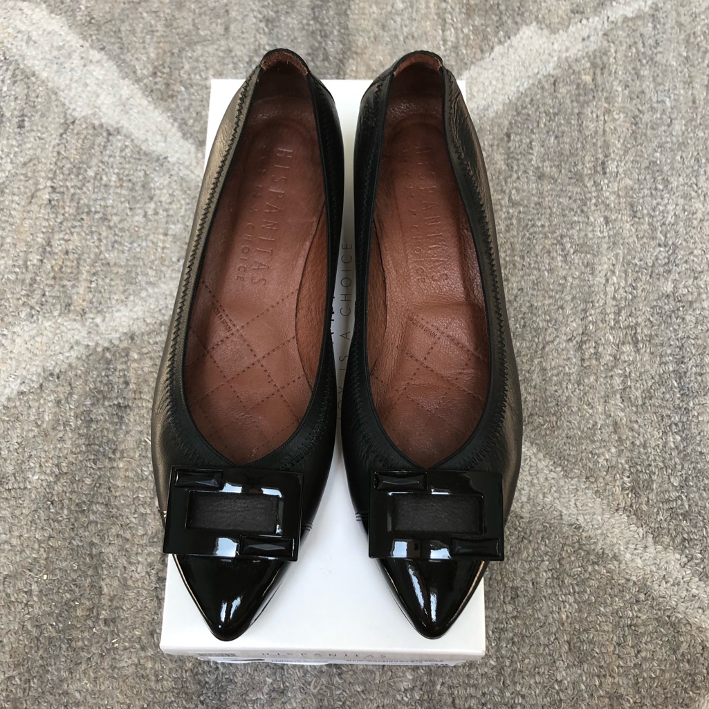 Black Heeled Flats